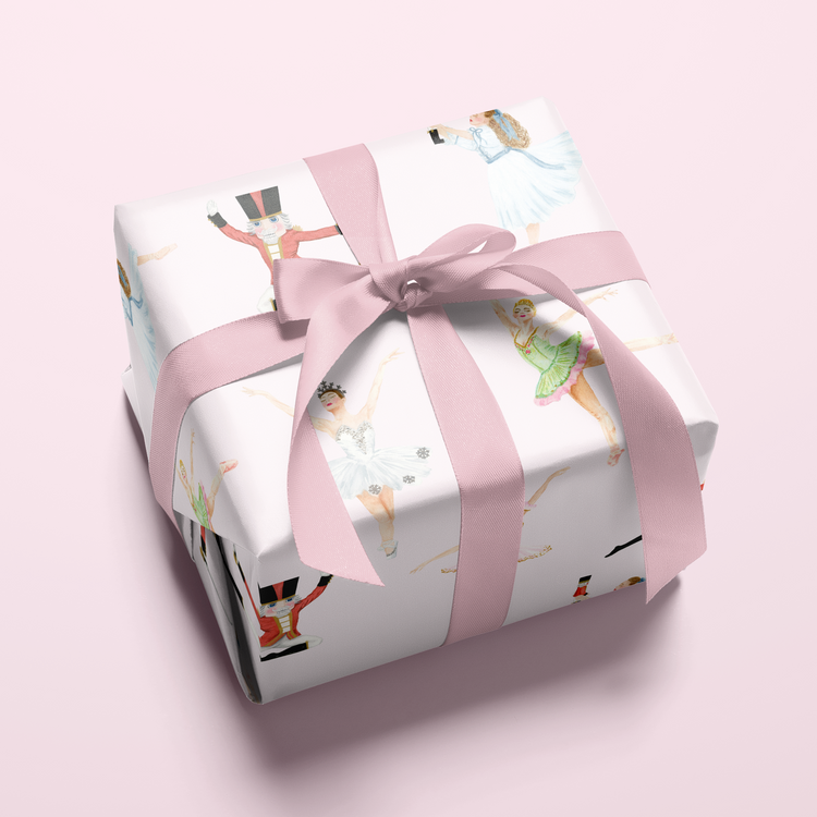 Nutcracker Ballet Pink Gift Wrap