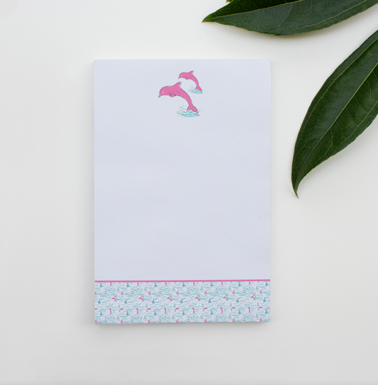 Pink Dolphin Notepad
