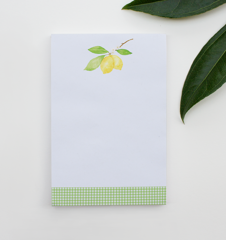 Lemon Watercolor Notepad