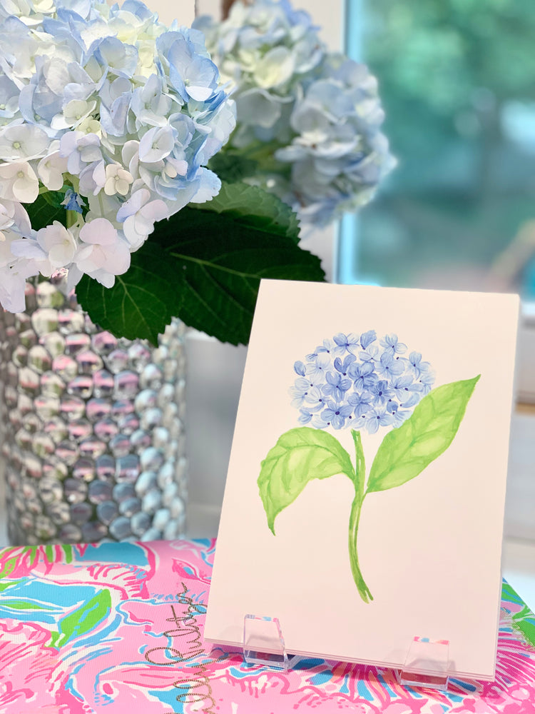 Hydrangea Watercolor Art Print